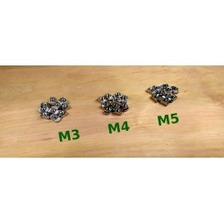 Nakrętka młoteczkowa M4 R 6mm + śruba M4x8 x10 szt